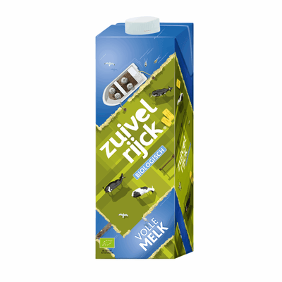 Carton de lait entier biologique Zuivelrijck (12x 1 litre)
