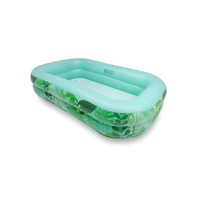 Rêve tropique | piscine gonflable verte 211 x 132 x 46 cm