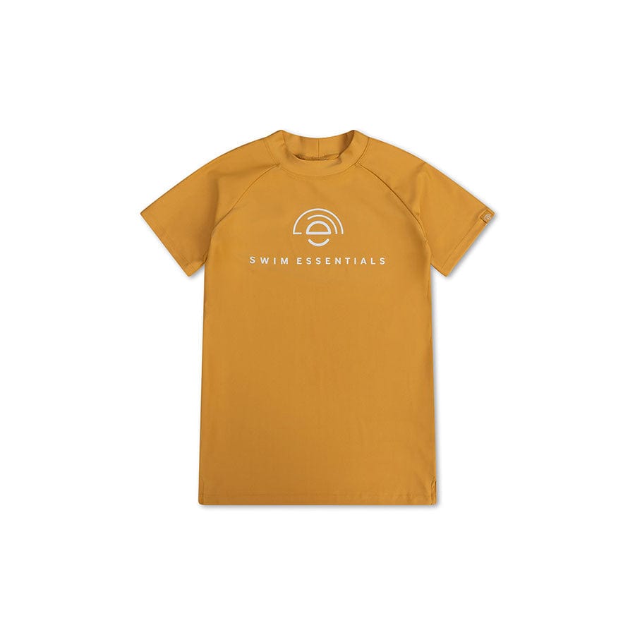 Tons purs | Chemise de natation UV jaune avec manches courtes