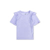 Léopard | Chemise de natation Lila UV avec manches courtes