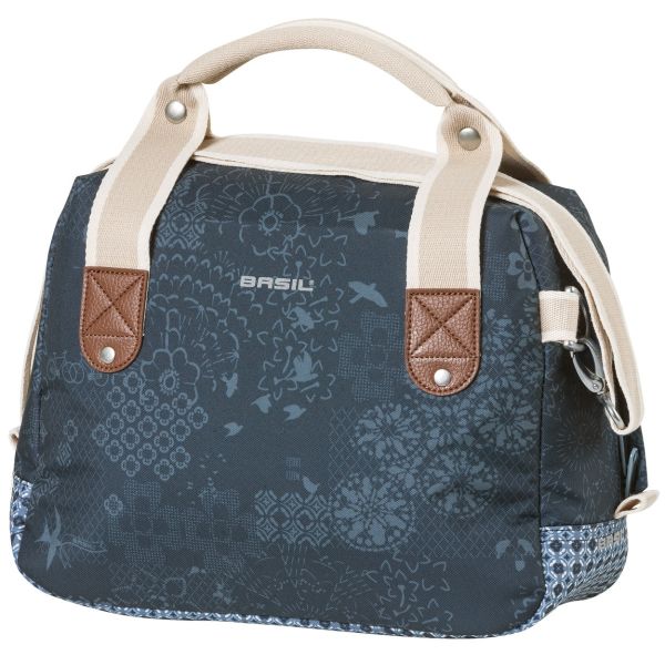 Basil Bohème City Bag - bleu, élégant sac à main, à bandoulière et à guidon, résistant à l'eau, capacité de 8 litres