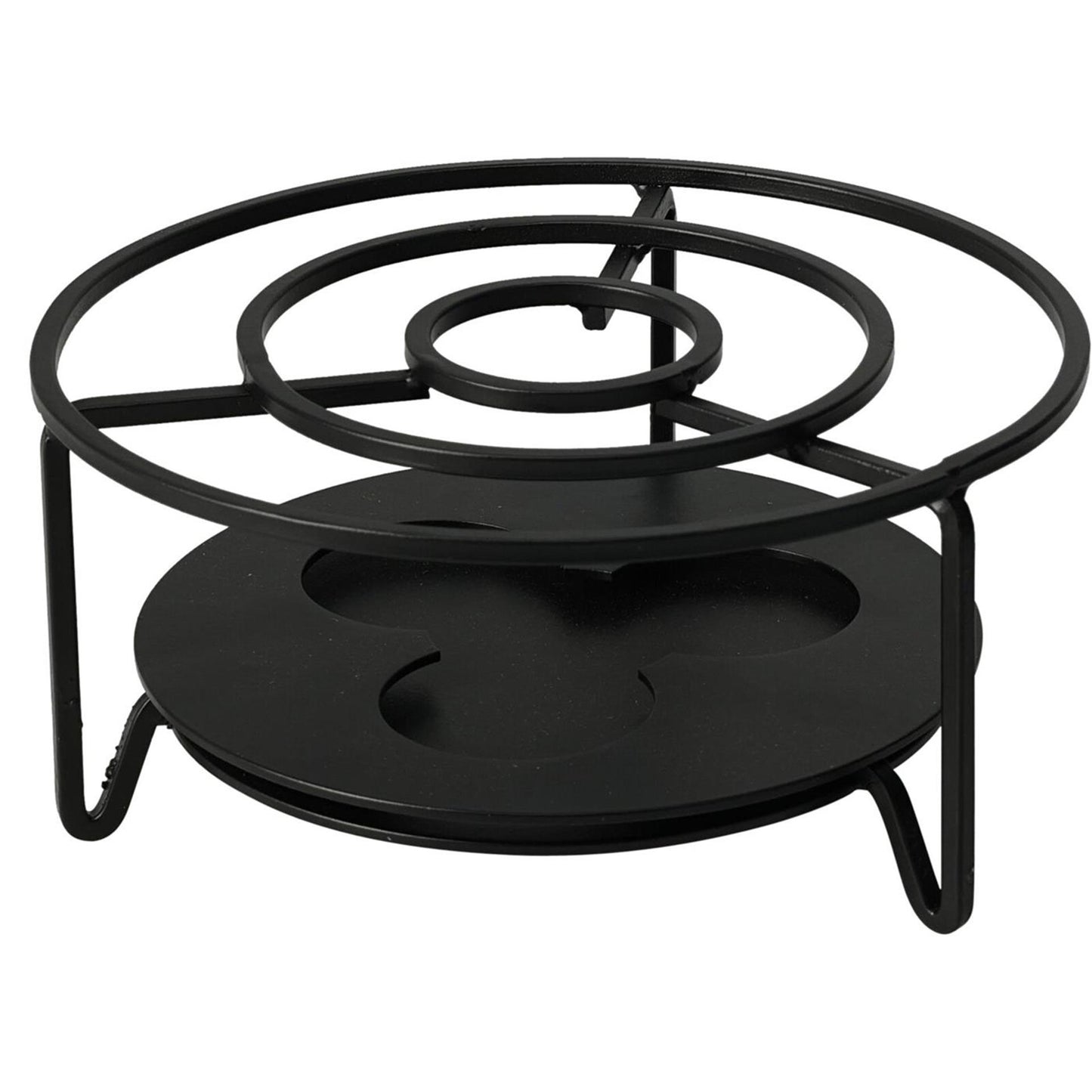 Plat en acier inoxydable Excellent houseware ø16xh8cm noir