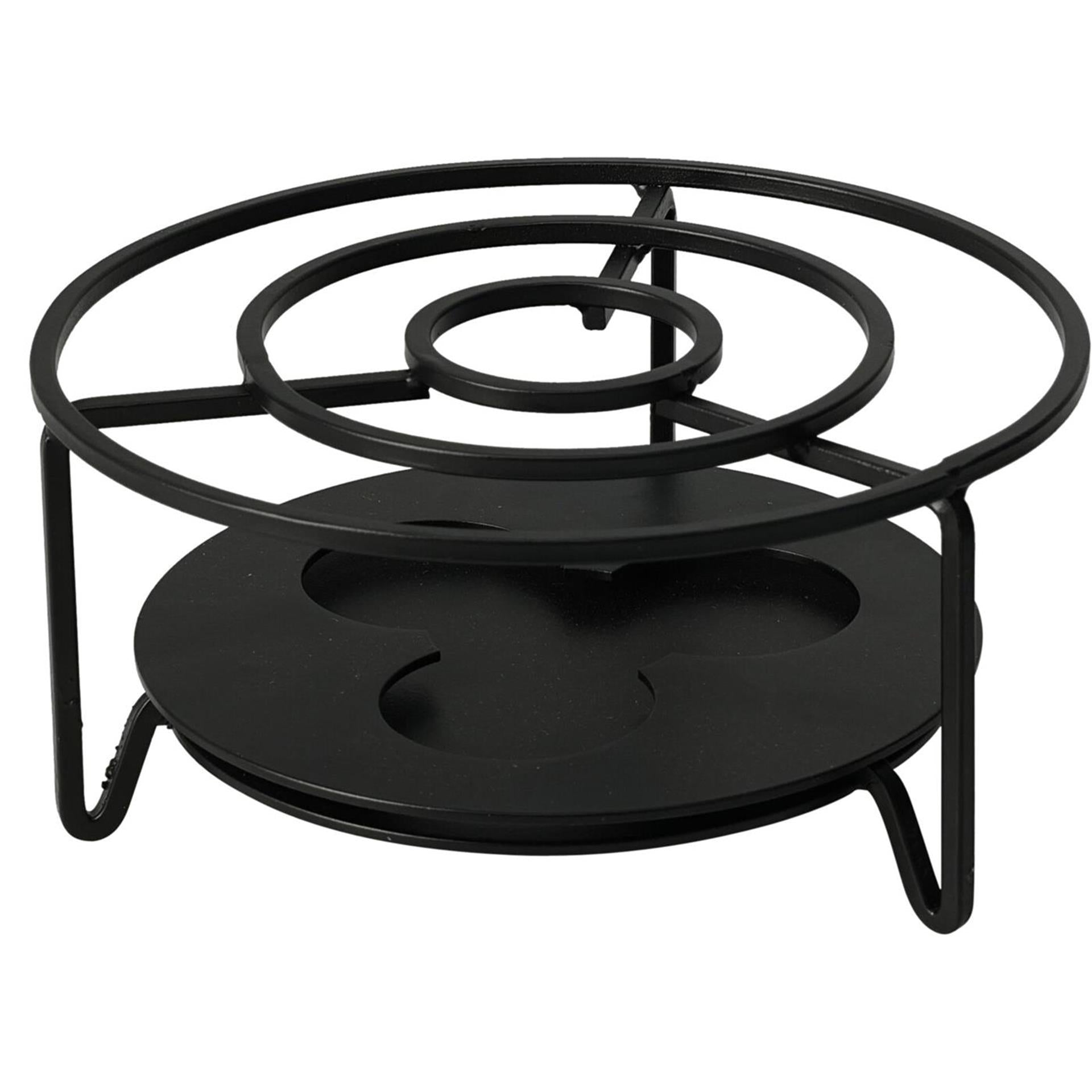 Plat en acier inoxydable Excellent houseware ø16xh8cm noir