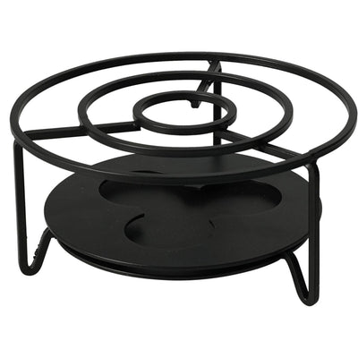 Plat en acier inoxydable Excellent houseware ø16xh8cm noir