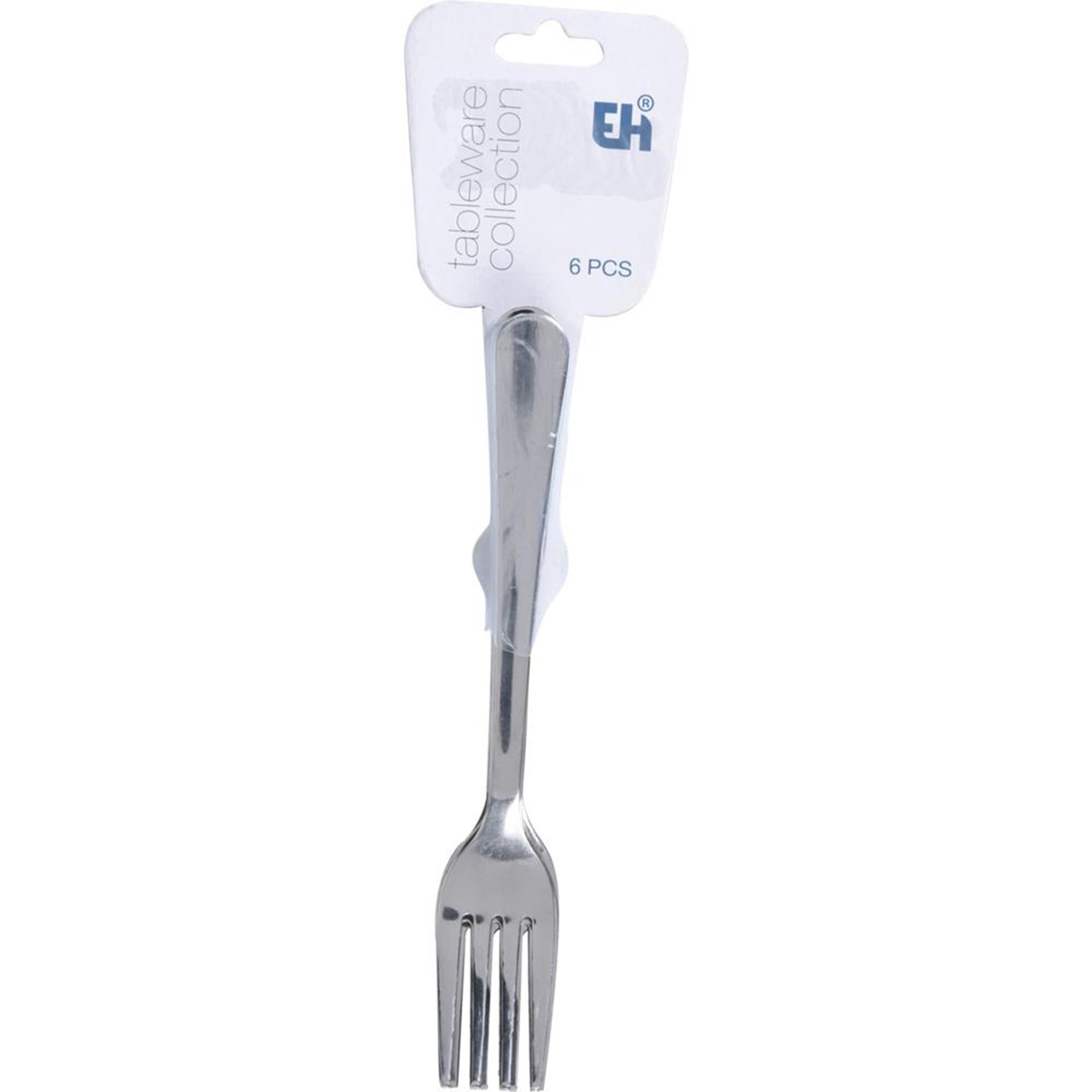 Excellent ustensine Pak Fork 6 pièces en acier inoxydable