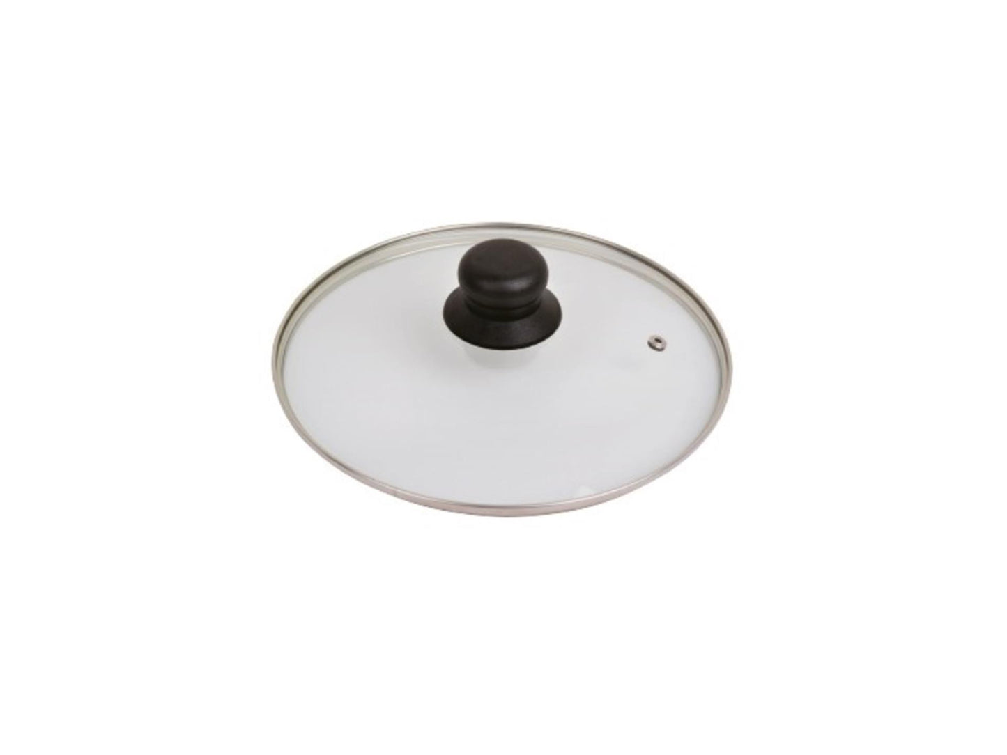 Couvercle en verre Hhcp avec anneau en acier inoxydable 28cm