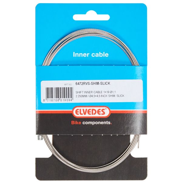 Câble intérieur de changement de vitesse Shimano 2,25 m 1,1 mm argenté