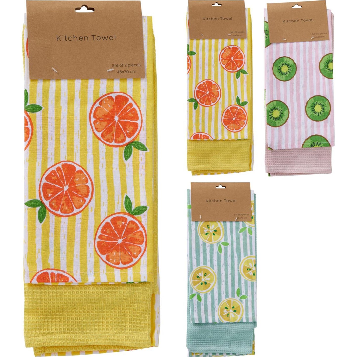 Torchon de style maison, lot de 2 pièces
