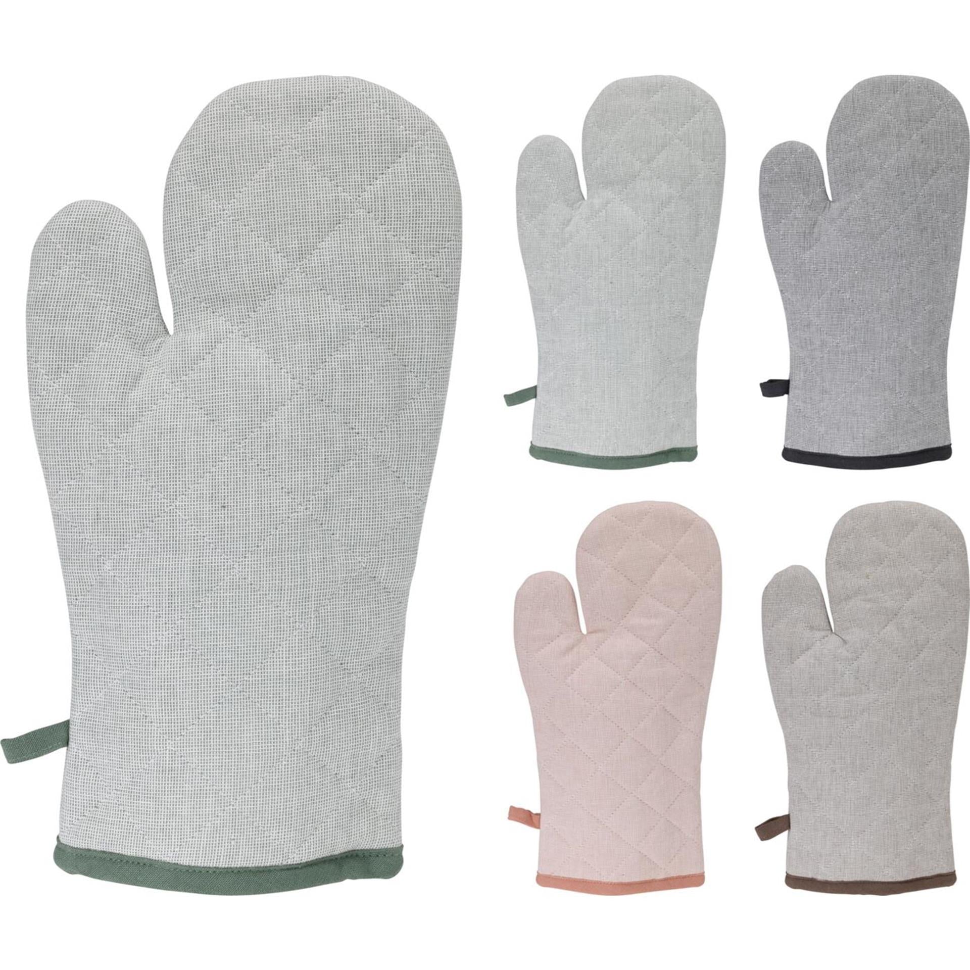 Gant de cuisine style maison 32x16cm 4 ass. couleur