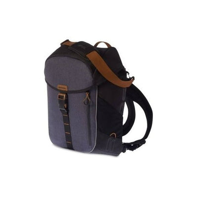 Sac à dos vélo Basil Miles - Sacoche vélo grise multifonctionnelle pour femmes hommes - 17L - Système d'accroche