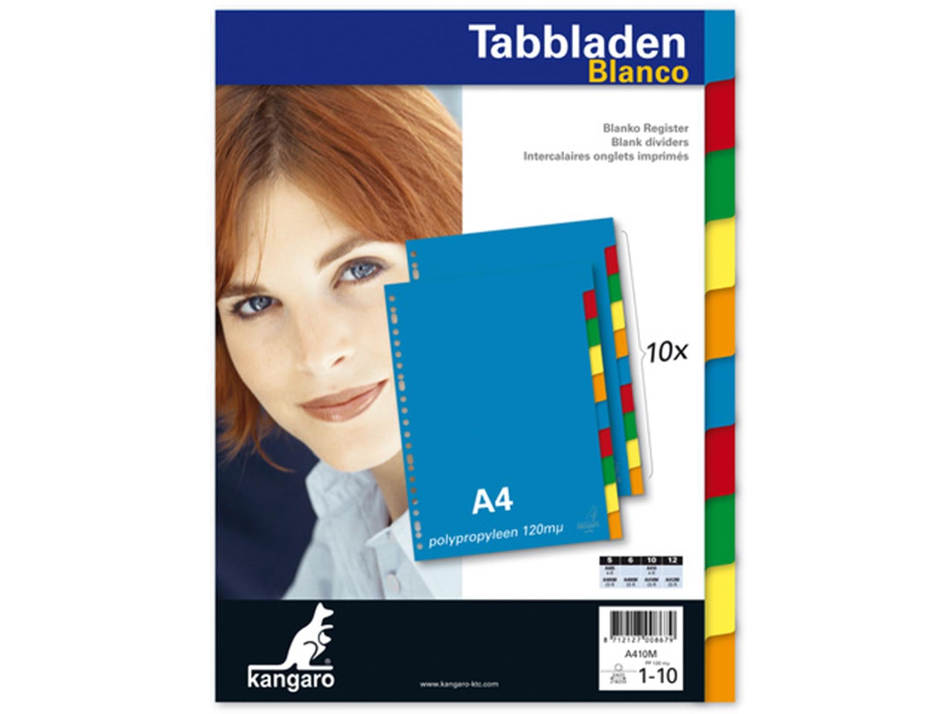Onglets Kangaro a4 23 anneaux plastique