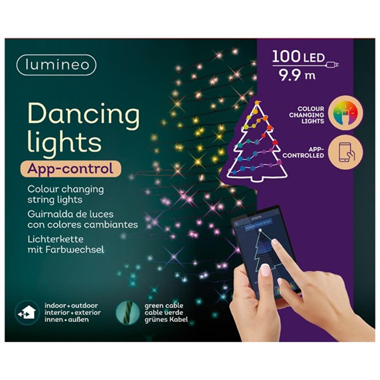 Contrôle par application de lumières de Noël Lumineo 100 LED