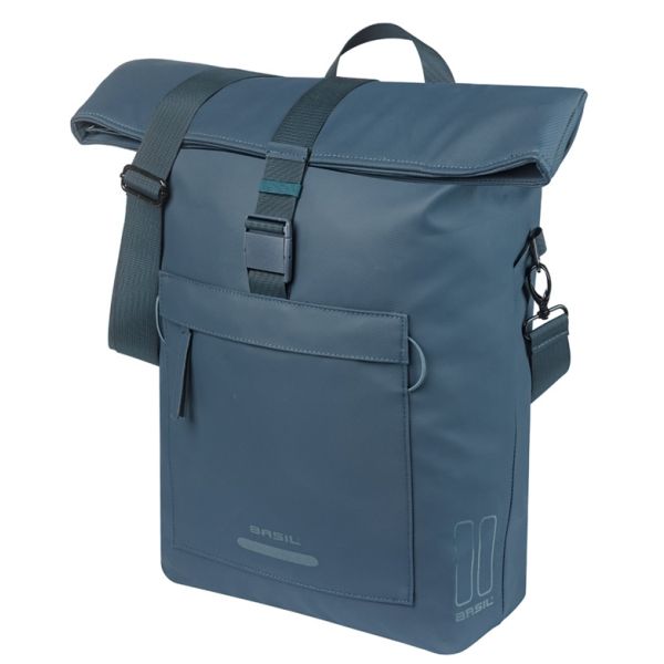 Basil sac à bandoulière vélo brooklyn mik 17l 14 x 32 x 40 cm - bleu