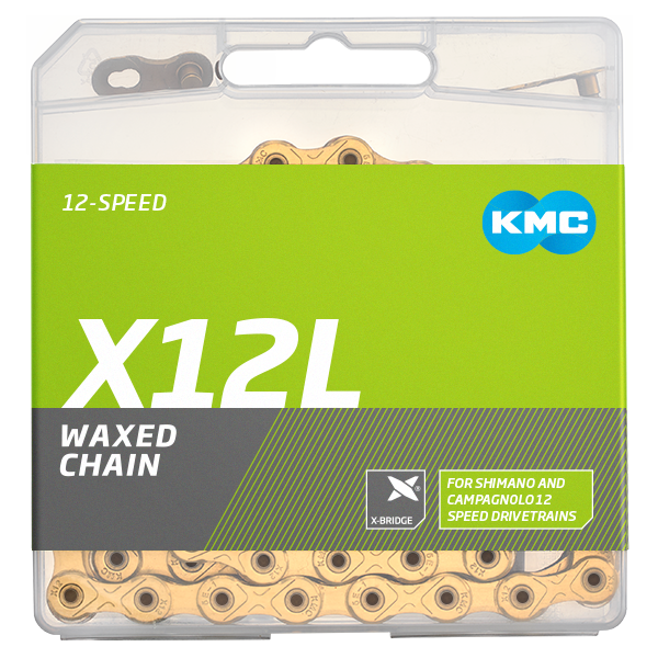 Chaîne Kmc x12l 12v 126l ciré ti-n or