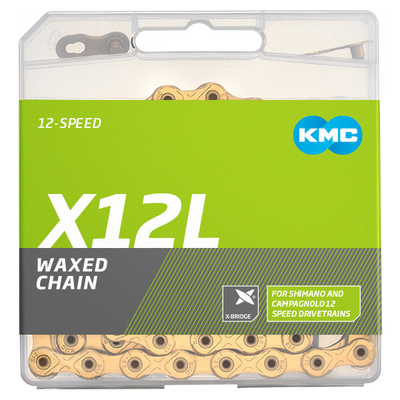 Chaîne Kmc x12l 12v 126l ciré ti-n or