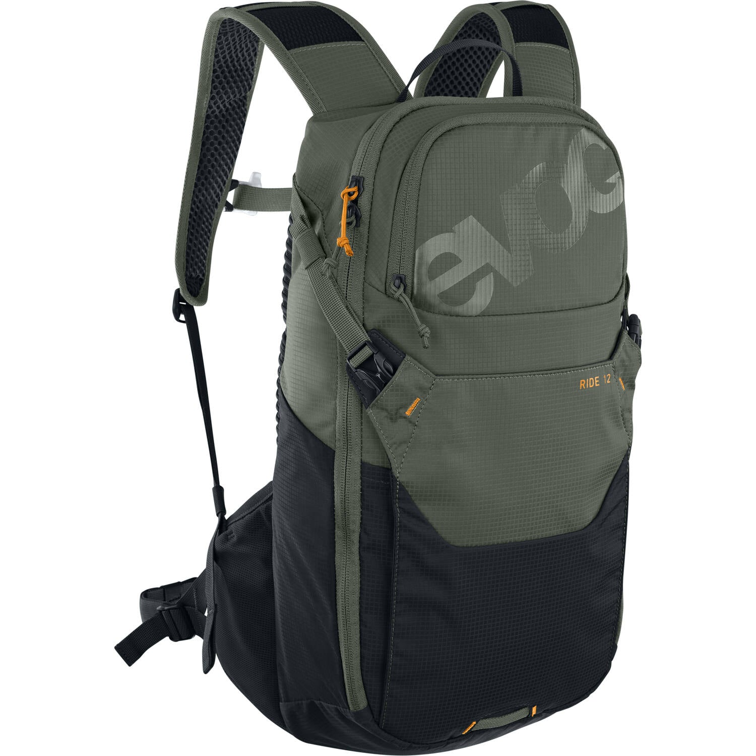 Evoc - ride 12 + vessie hydraulique 2 olive foncé noir 12l + 2l