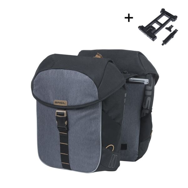 Sac à vélo de basilic Double miles noirs Mik 32L