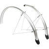 Jeu de garde-boue Eurofender Elegance 28 x 46 mm - argenté