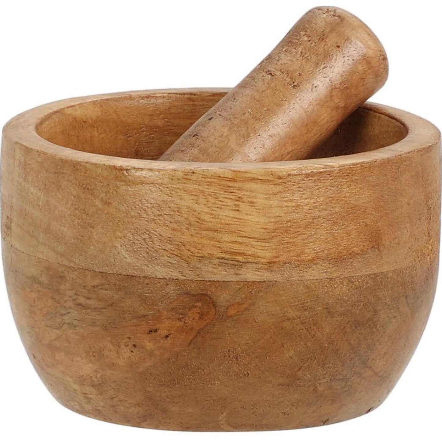 Excellent mortier et mortier en bois de manguier, articles ménagers, 10cm