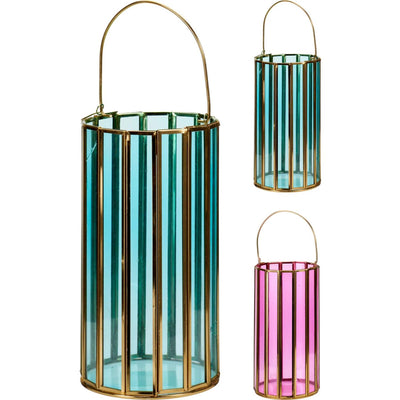 Lanterne de style maison en verre ø23cm