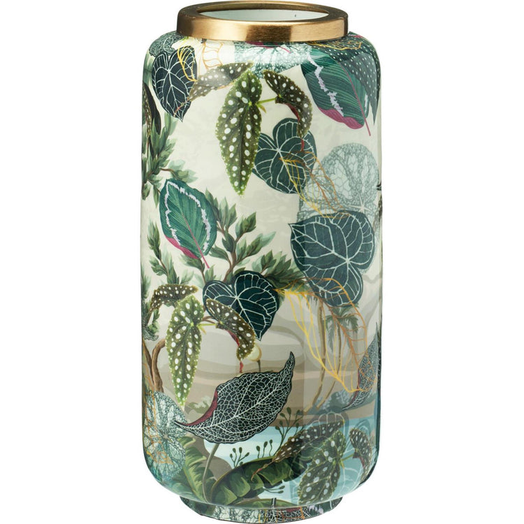 Vase déco imprimé jungle 30cm