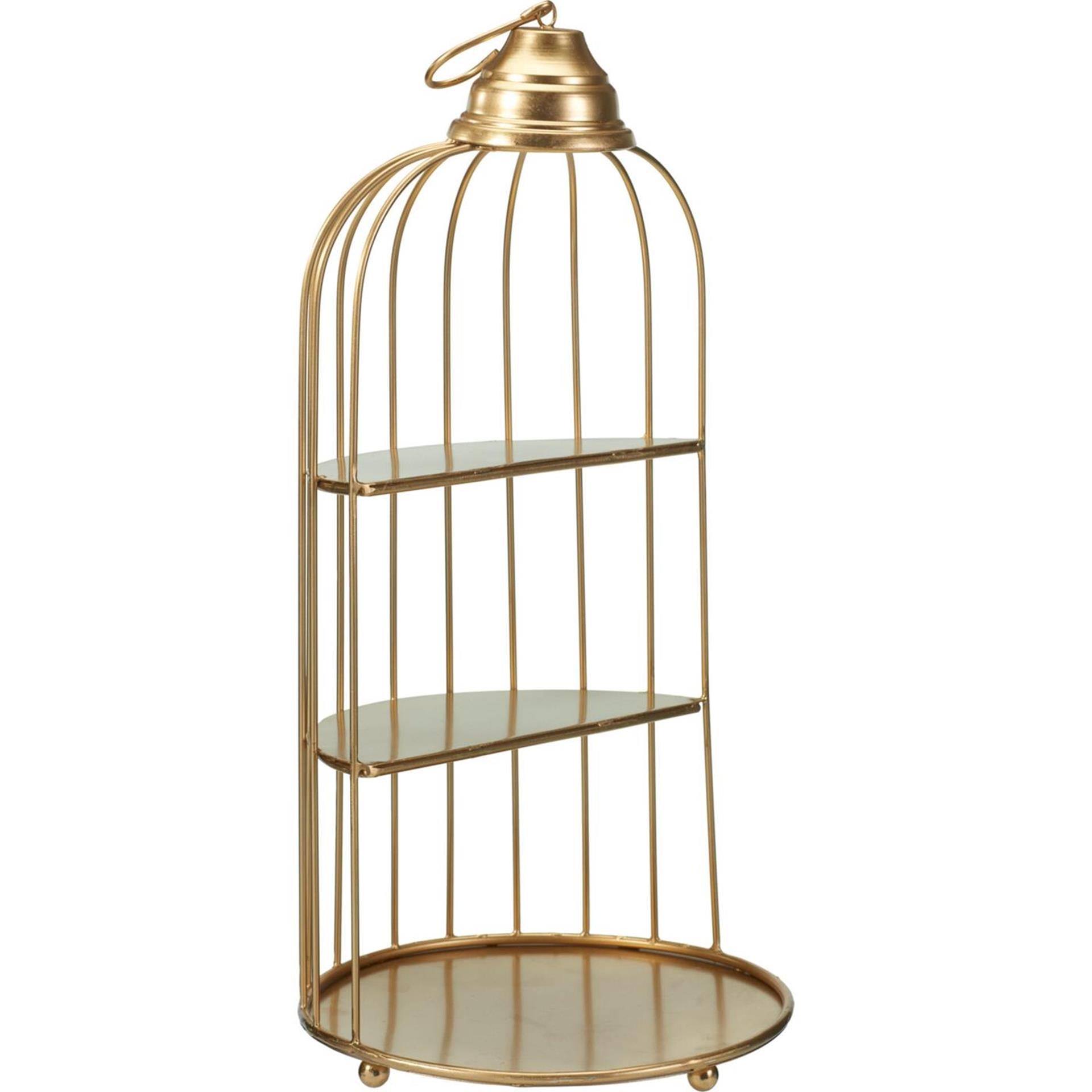 Cage de décoration de style maison 42cm or