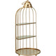 Cage de décoration de style maison 42cm or