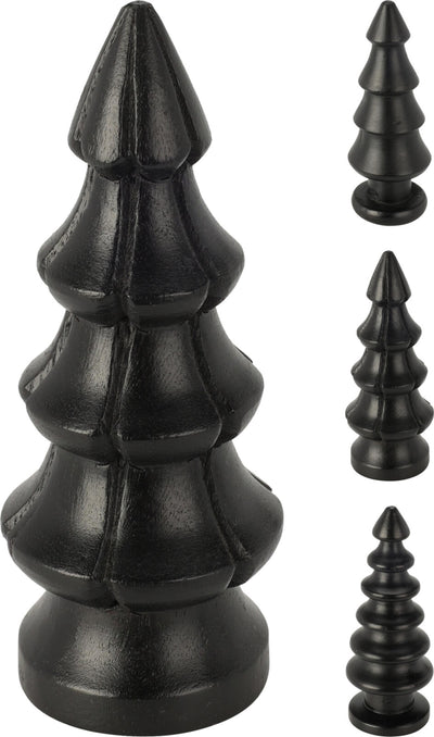 Home styling Sapin de Noël en bois de manguier h15cm noir