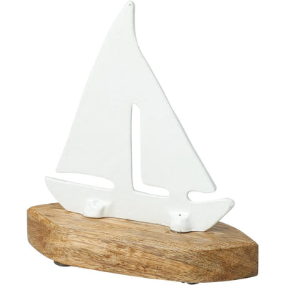 Voilier déco à pied 15x5x17cm