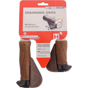 Poignée ergonomique - 130mm 87mm - Dura Cork Aluminium - Noir Marron - afbeelding 2