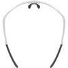 Trivio - lunettes de cyclisme hyperion blanc revo vert avec lentille extra transparente