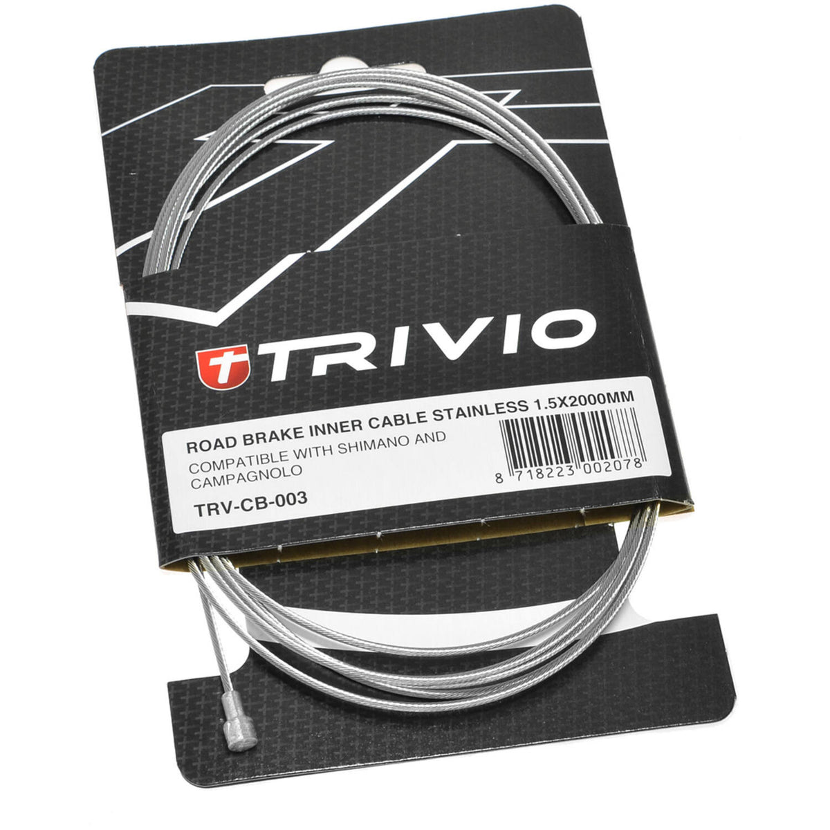 Trivio - câble intérieur de frein de course en acier inoxydable 1,5x2000mm - 20 pcs.