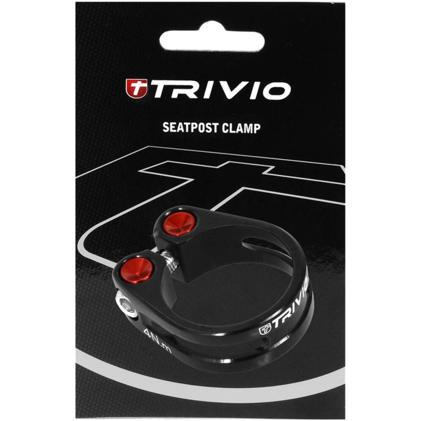Trivio - collier de tige de selle cnc aluminium noir 34,9mm