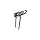 Porte-bagages arrière Steco (PTT) tube rond broche plate noir