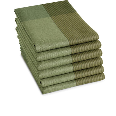 Ddddd torchon mélange vert olive 60x65cm