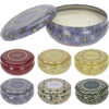 Bougie parfumée déco maison dans une boîte métallique 13,5x10,9cm