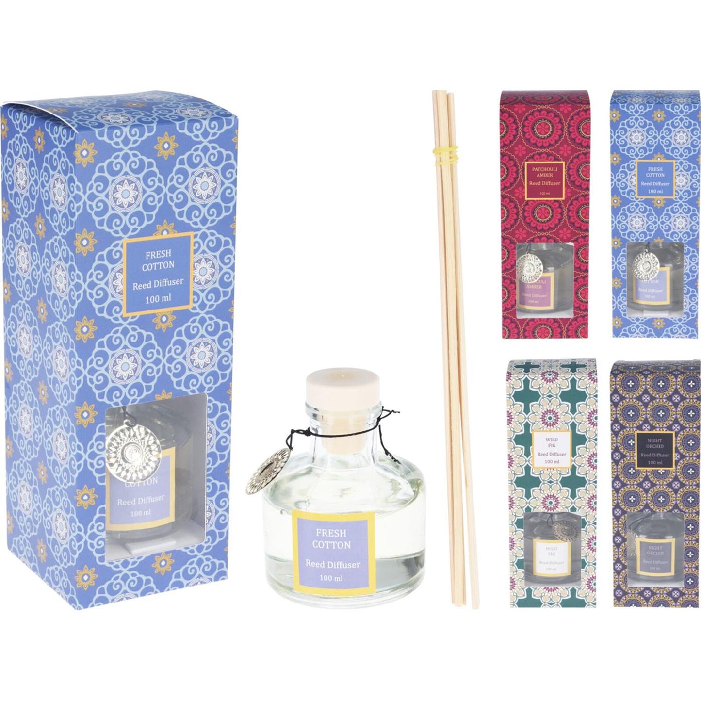 Diffuseur d'arômes de style maison 100 ml avec bâtons