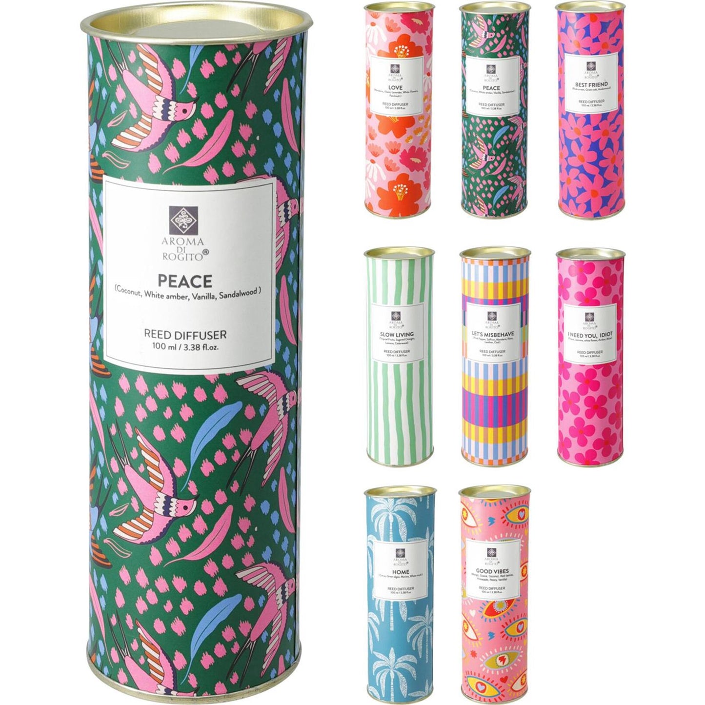Diffuseur home stylisme été 100ml 19cm