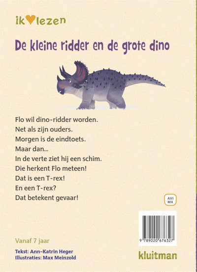 Kluitman j'adore lire - le petit chevalier et le grand dinosaure avi-m4