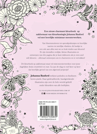 Mus creative ink kingdom - johanna basford - un livre de coloriage plein de mini chefs-d'œuvre