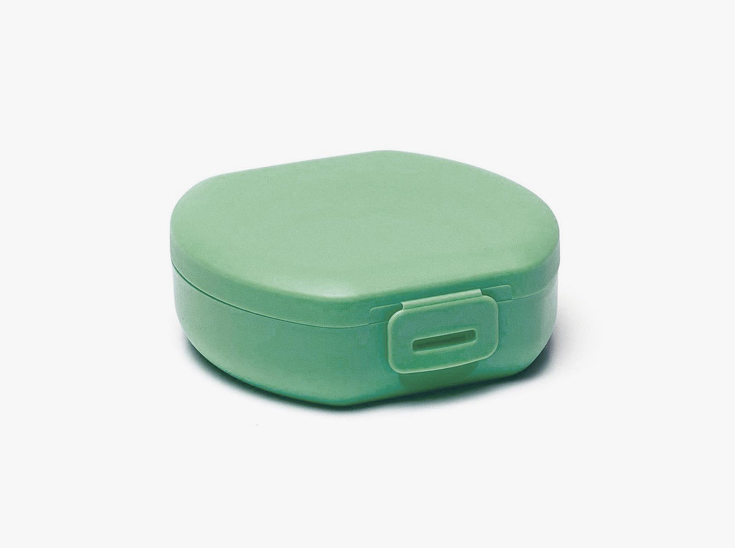 Dbp plastic amuse boîte à goûter ronde vert 11cm
