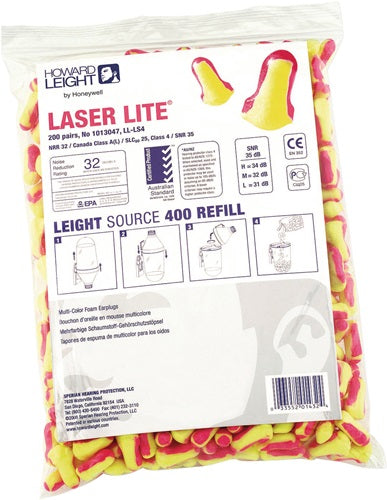 Bouchon d'oreille Honeywell Howard Leight | et 352-2 snr 35 dB | recharge | 200 paires - 1013047 - 1013047
