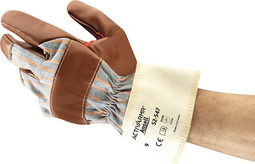 Gant Ansell | taille 10 marron | maillot bw m.nitrile | et 388 psa catégorie ii | 12 paires - 52-547-10 52-547-10