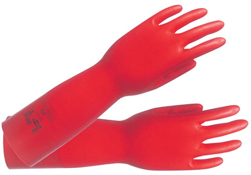 Gant chimique Ansell | taille 8 rouge | et 388 et 374, iso 9001 | psa catégorie iii | 12 paires - 37-900-8 37-900-8