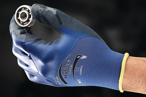 Gant Ansell | taille 11 bleu | et 388 psa catégorie ii | tissu en nylon spandex m.nitrile | 12 paires - 11-925-11 11-925-11