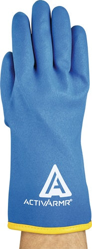 Gant résistant au froid Ansell | taille 10 bleu | et 388 et 511 psa catégorie ii | acrylique avec revêtement en mousse de vinyle | 6 paires - 97-681-10 97-681-10