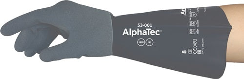 Gants chimiques Ansell | taille 9 gris noir | et 388, et 374, et 407 | psa catégorie iii | 6 paires - 53-001-9 53-001-9