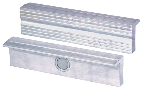 Mâchoires de protection Heuer pour étau | pour largeur de mâchoire 100 mm | profil nervuré | aluminium | 1 paire - 110100 - 110100