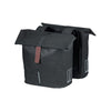 Basil City sacoche double pour vélo - polyester hydrofuge - noir - système de pont universel - 28-32L