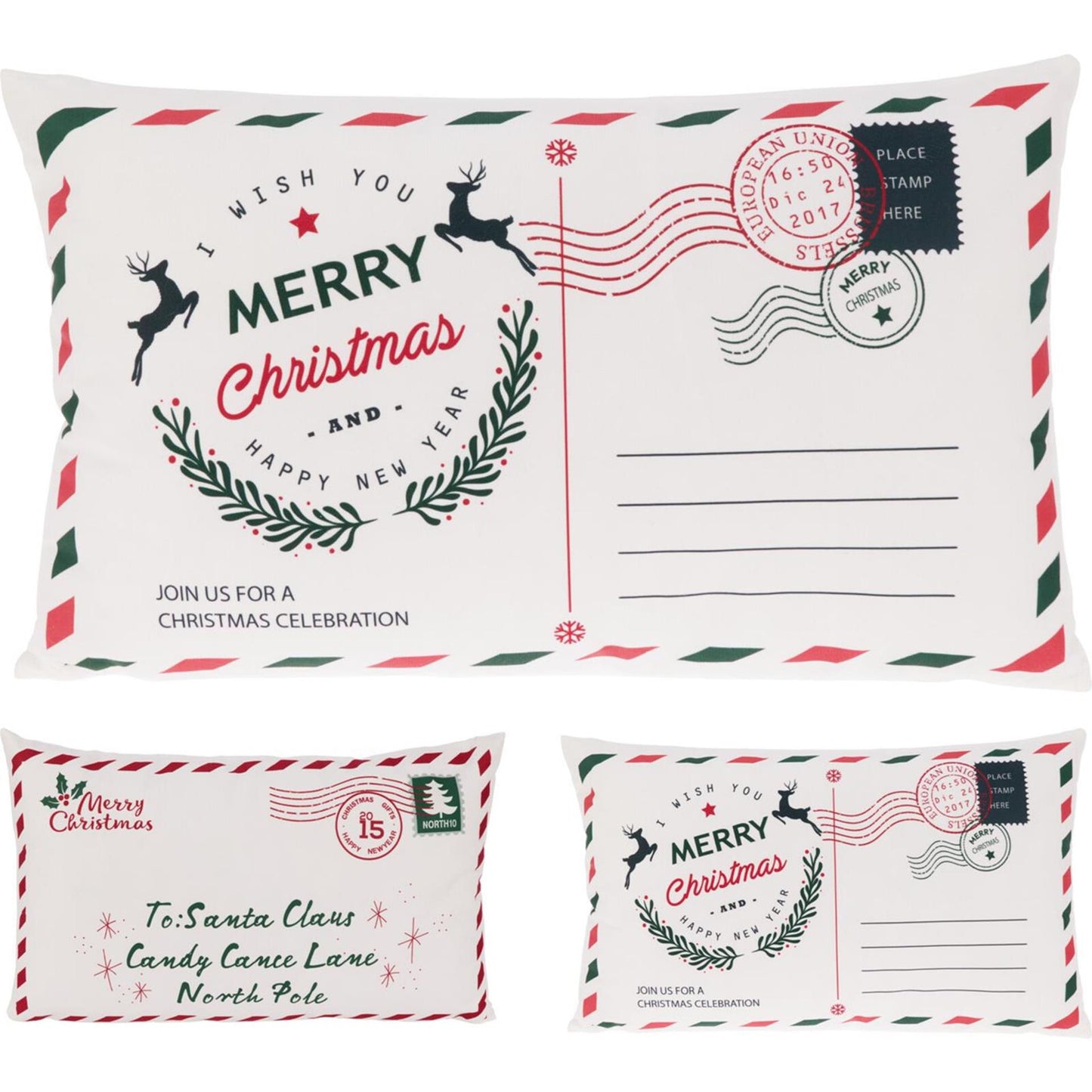 Oreiller décoratif pour la maison, enveloppe de Noël 50x30cm
